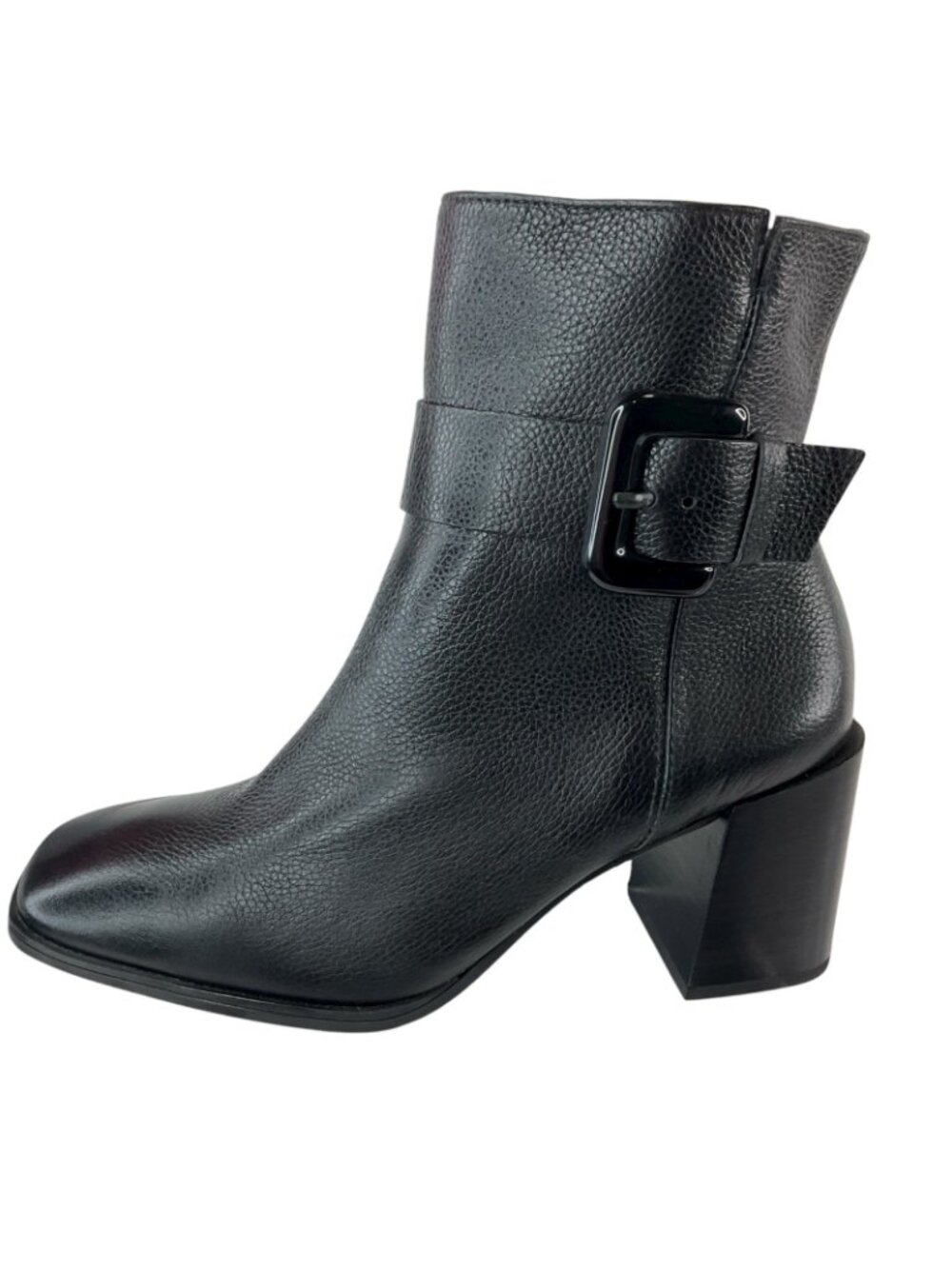 Paul Green Boots Women Sz 8 Nirvana Pebble Leather Modern Square Toe New $500 - Picture 3 of 13